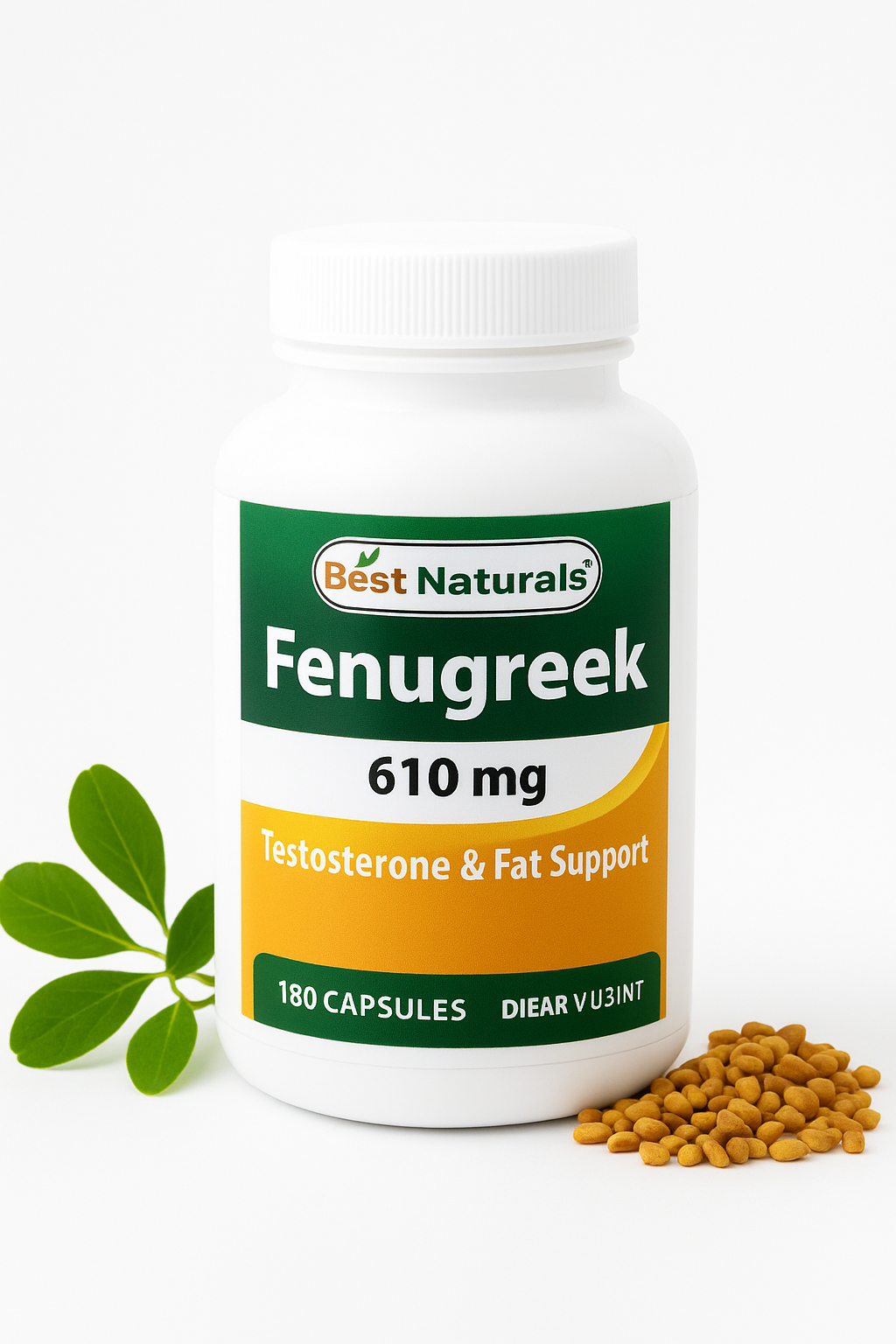 Best Naturals Fenugreek Seed 610 mg 180 Capsules