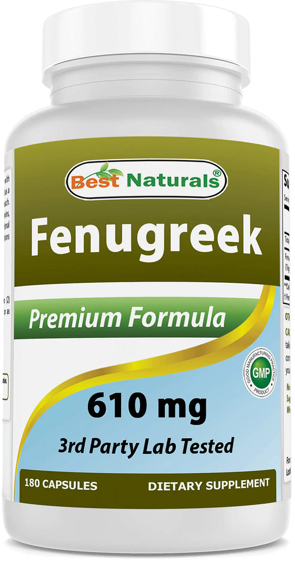 Best Naturals Fenugreek Seed 610 mg 180 Capsules