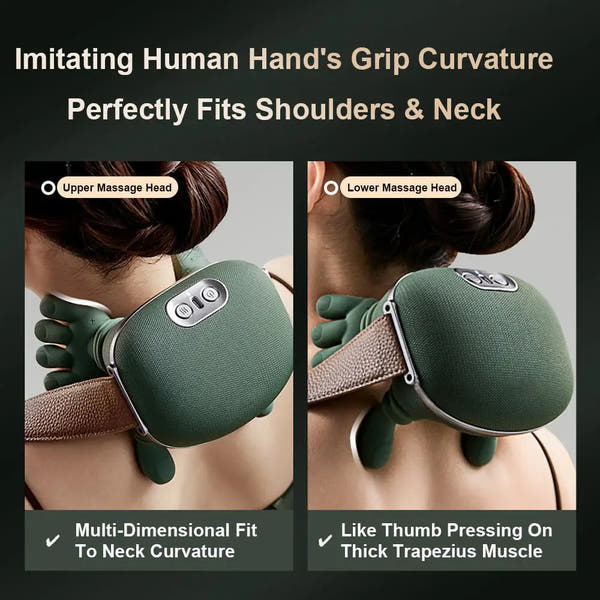 Relaxing massager for the neck and back