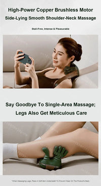 Relaxing massager for the neck and back