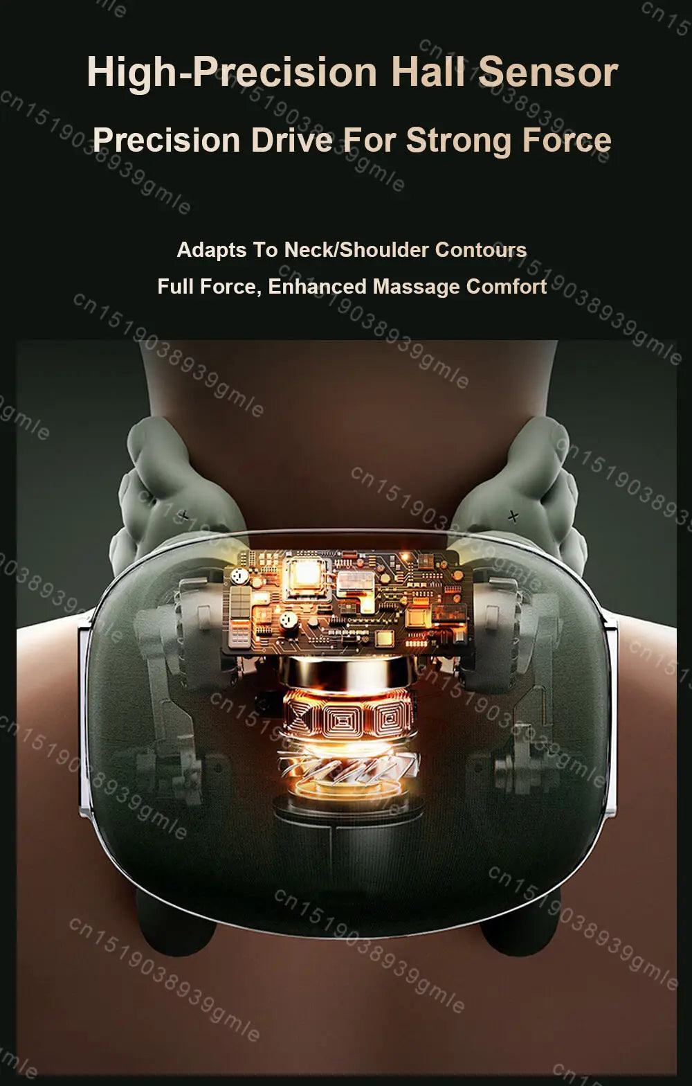 Relaxing massager for the neck and back