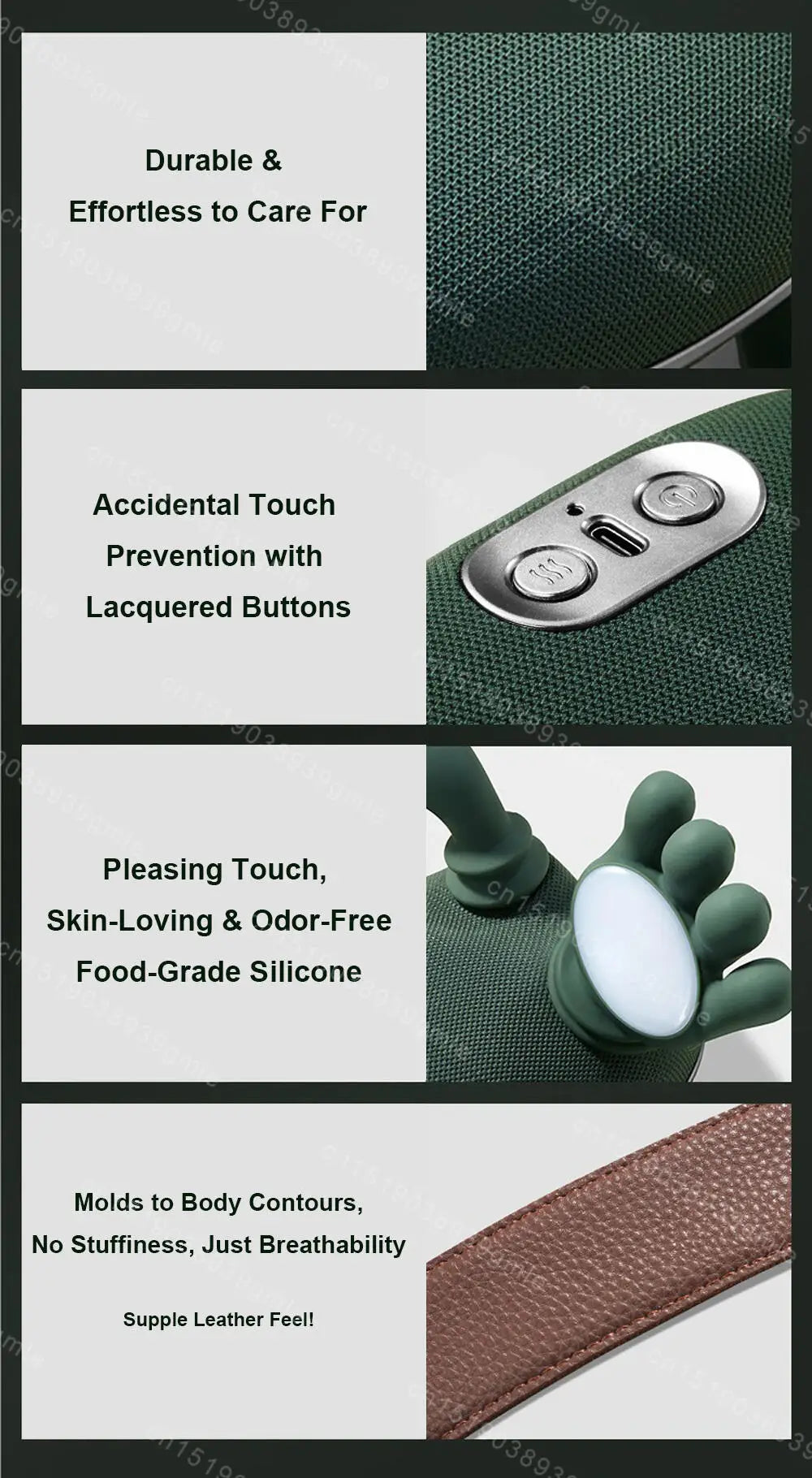 Relaxing massager for the neck and back