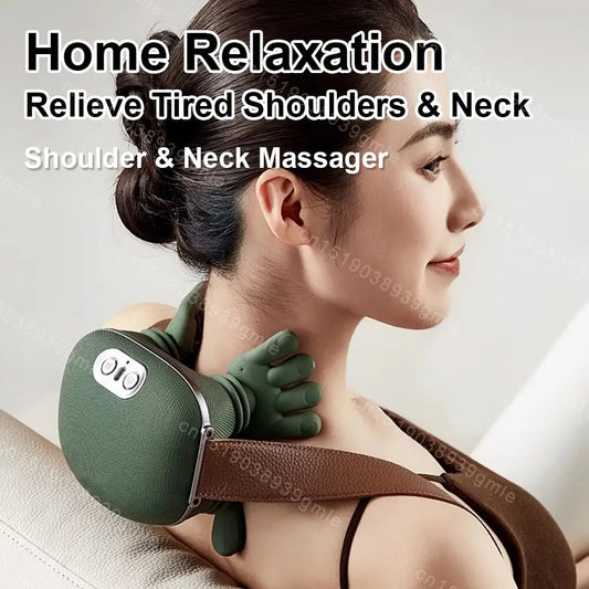 Relaxing massager for the neck and back