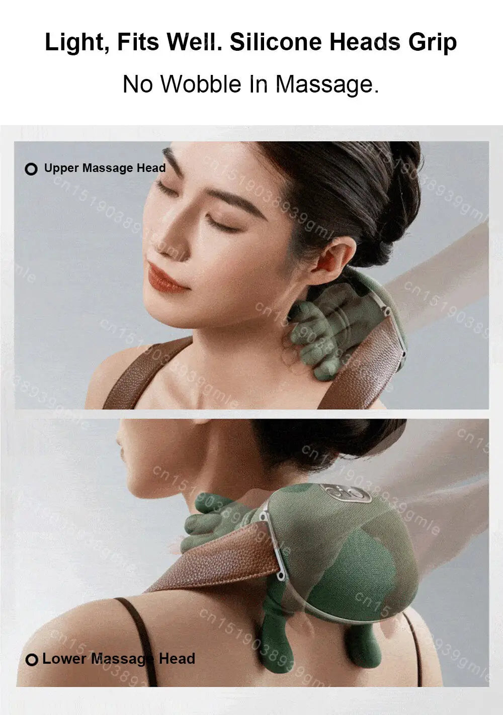 Relaxing massager for the neck and back